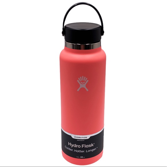 New Hydro Flask Wide Mouth 40 oz Bottle Hibiscus NWT - Picture 5 of 12